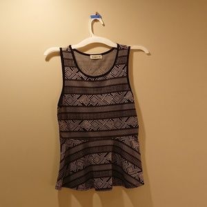 Aztec Peplum Top